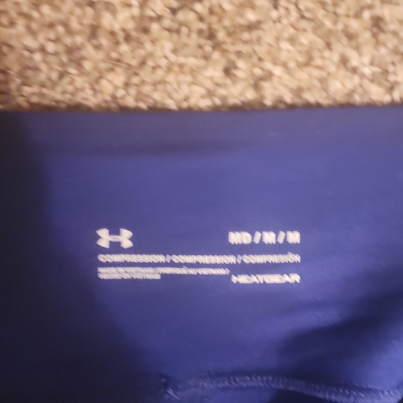 Under Armour Blue Leggings Performance Fit Capri Length - Picture 6 of 7